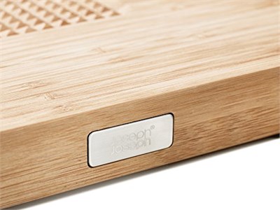 Joseph Joseph Cut&Carve Plus Büyük Bambu Kesme Tahtası, Bambu