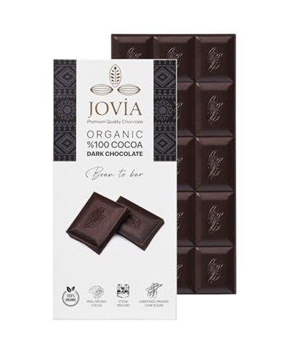 jovia premium quality chocolate ORGANİK ÇİKOLATA -%100 BİTTER SADE