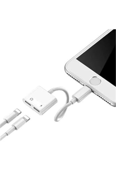Joyroom S-M403 Iphone Lightning To Ligtning Ses Şarj Çoğaltıcı Beyaz