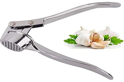 Jsdoin Profesyonel Mutfak Sarımsak Presi/Kıyma/Kırıcı İngiltere, Soyucu Sıkacağı Ağır Hizmet Sarımsak Presseri, Kullanıcı Dostu Doğrayıcı, Temizlemesi Kolay ve Dayanıklı