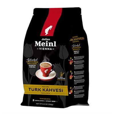 Julius Meinl Geleneksel Taş Değirmenlerde Öğütülmüş Türk Kahvesi, Orta Kavrulmuş, 100% Arabica, 250 Gram (3 paketi) - Seçenekler: 250 g (3 Pack), 220 g (1 Pack), 220 g (2 Pack)