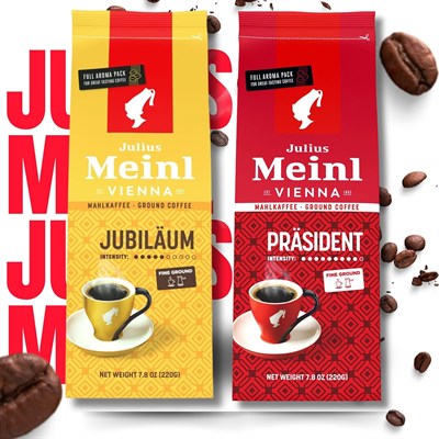 Julius Meinl Jubilaum, Präsident Öğütülmüş Filtre Kahve - 220 g x 2