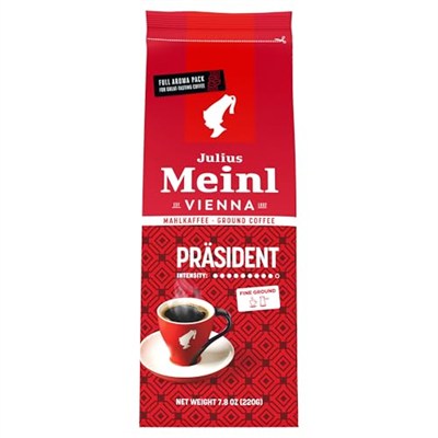 Julius Meinl Präsident Blend Öğütülmüş Filtre Kahve, Orta Kavrulmuş, Yumuşak İçim 220 g