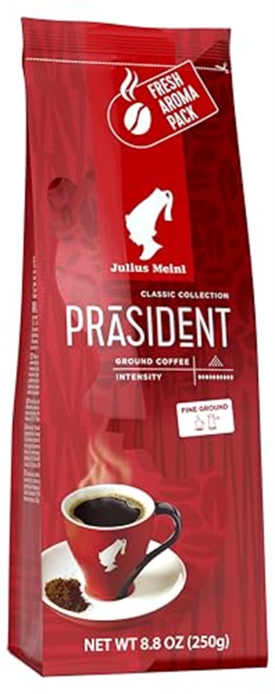 Julius Meinl Präsident Blend Öğütülmüş Filtre Kahve, Orta Kavrulmuş, Yumuşak İçim 220 g