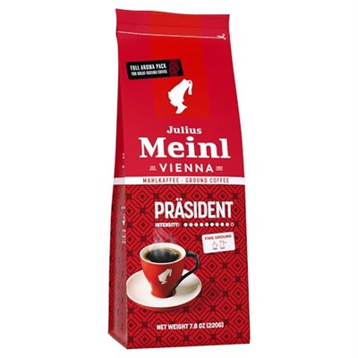 Julius Meinl Präsident Blend Öğütülmüş Filtre Kahve, Orta Kavrulmuş, Yumuşak İçim 220 g