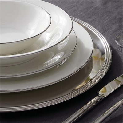 Jumbo Merlem 55 Parça 12 Kişilik Yemek Takımı Platin