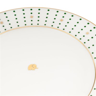 Jumbo Navy Yeşil 6lı Pasta Tabağı