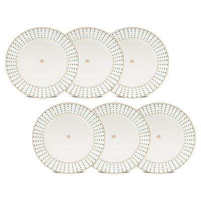Jumbo Navy Yeşil 6lı Pasta Tabağı