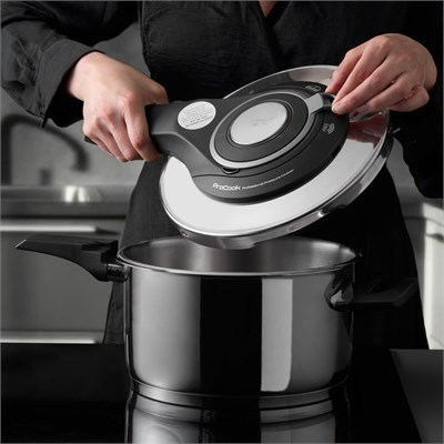 Jumbo Procook 4,5 Litre Gri Paslanmaz Çelik Düdüklü Tencere