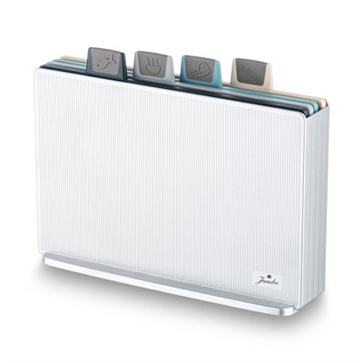 Jumbo Smart Grey Standlı 4lü Kesme Tahtası Seti