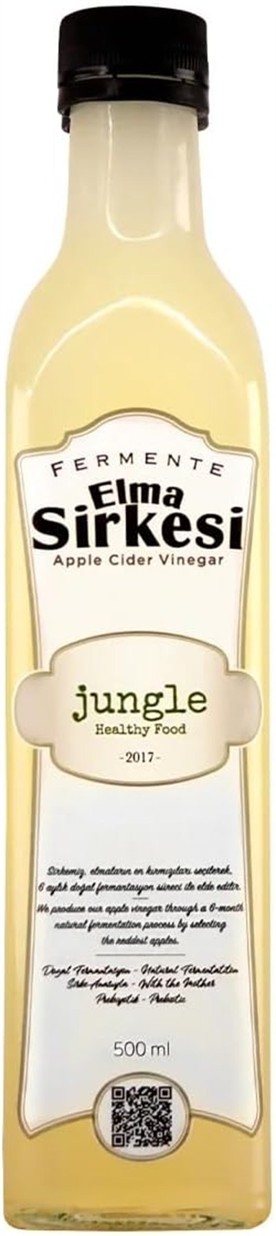 Jungle Healthy Food Fermente Elma Sirkesi