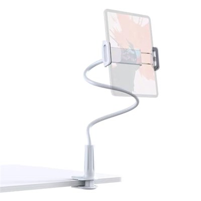Juo 90 CM Akrobat Esnek Tablet ve Telefon Tutucu Stand Beyaz