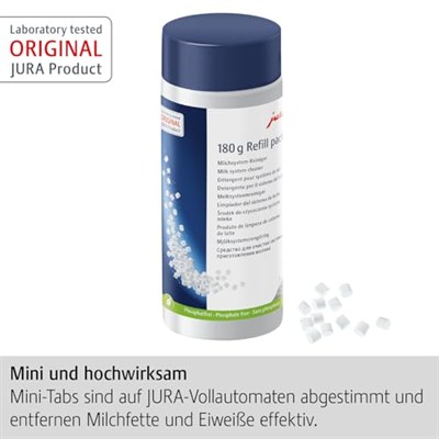 Jura Süt Sistemi Temizleyicisi Mini-Tabs 180 gr Refill Pack
