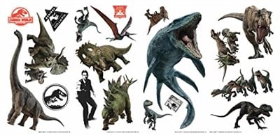Jurassic World Fallen Kingdom Soy ve Yapıştır Duvar Çıkartmaları, RoomMatesten RMK3798SCS