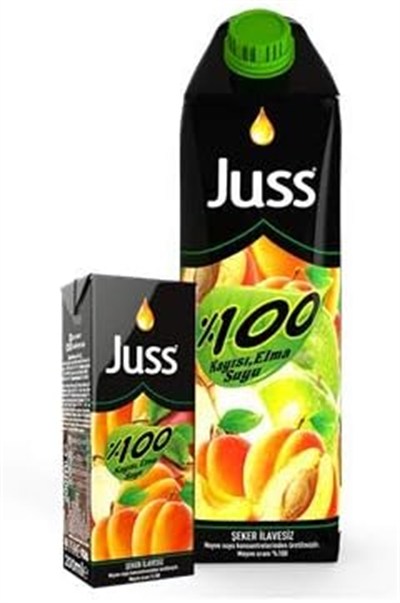 Juss%100 Elma Kayısı Suyu 1 lt