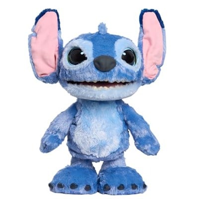 Just Play Disney Ultimate Stitch – Fonksiyonel Pelüş Hayvan, 100+ Gürültü ve Tepki, 3 Yaşından İtibaren, 43 cm, Etkileşimli, Pelüş Hayvan
