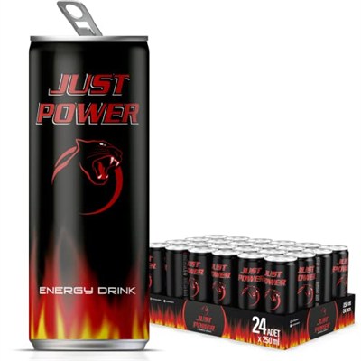 Just Power Enerji İçeceği, 250 ml (24lü Paket, 24 adet x 250 ml)