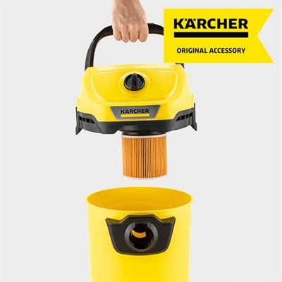 Kärcher Orijinal kartuş filtresi KFI 3310: 1 adet, 1 parça, Kärcher ıslak/kuru elektrikli süpürge ve elektrikli süpürge ile uyumlu, ürün numarası 2.863-303.0