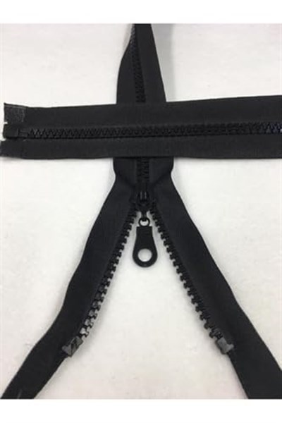 Kaban Mont Fermuarı 80 Cm Siyah