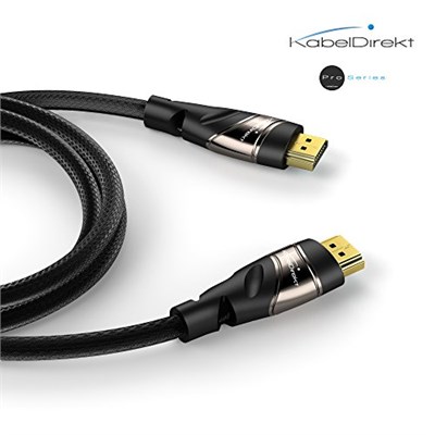 KabelDirekt – 4K HDMI kablosu – 10m (Ethernetli Yüksek Hızlı HDMI, 4K Ultra HD, 3D, Full HD, 1080p, HDR, ARC, PS5, XBOX, HDTV) - Seçenekler: 10m, 0,5m, 1m, 1,5m, 2m, 3m, 5m, 7,5m