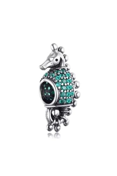 Kadın 925 Ayar Gümüş Denizatı Charm Boncuk