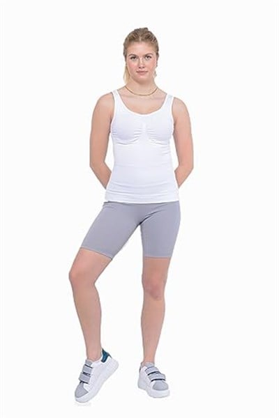 Kadın Atlet Şekillendirici ve Zayıflamaya Yardımcı - İdeal Vücut Hatlarına Ulaşın, Zayıflamaya Yardımcı Premium Korse Atlet - Bedenler: S, M, L, XL, XXL