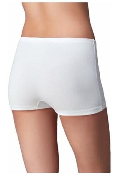 Kadın Beyaz 2li Paket Bambu Boxer Külot