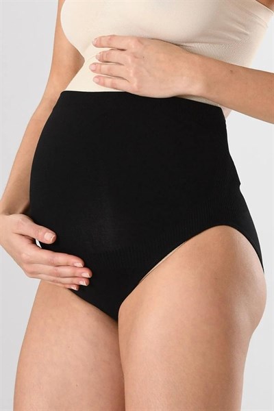 Kadın Beyaz Dikişsiz Soft Hamile Slip Külodu Slip