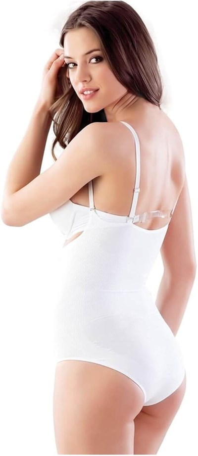 Kadın Beyaz Lohusa Göğüsü Açık Slip Body Korse