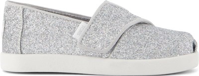 Kadın Espadril 10022111 Toms Alpargata Classic iridescent Glimmer Silver