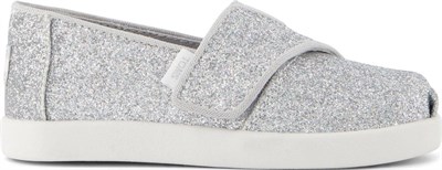 Kadın Espadril 10022111 Toms Alpargata Classic iridescent Glimmer Silver