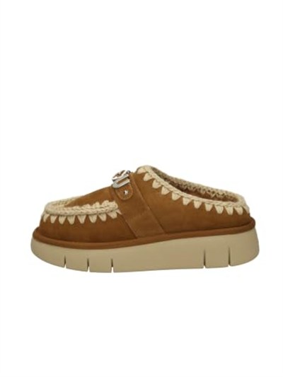 Kadın Ev Terliği MU.FW531001A COG Mou Bounce clog metal logo Cognac