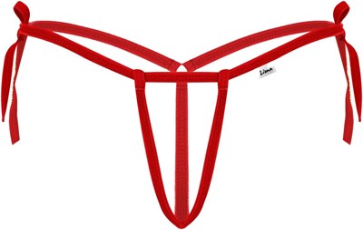 Kadın Kırmızı Iç Çamaşırı Fantezi Iç Giyim Ağı Açık Halkalı Fantazi G String