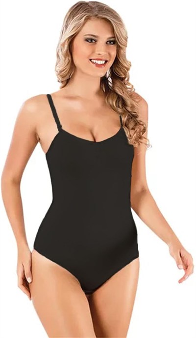 Kadın Korsajlı Çıtçıtlı Siyah Body Korse 9016