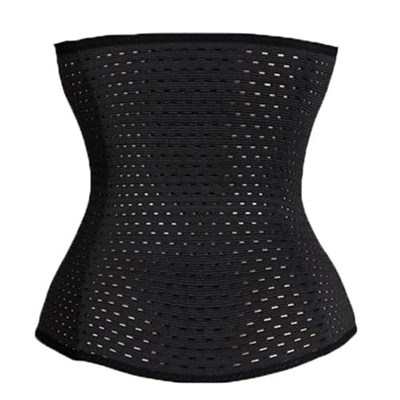 Kadın Lohusa Ten Rengi Korse Doğum Sonrası Korse Toparlayıcı Lohusa Göbek Korsesi (Siyah, 4XL)