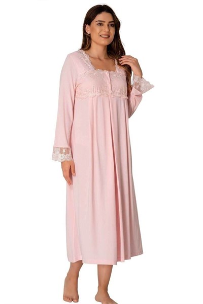 Kadın Pembe Hamile Lohusa Gecelik, XL, EF2404EF-86D0018319240