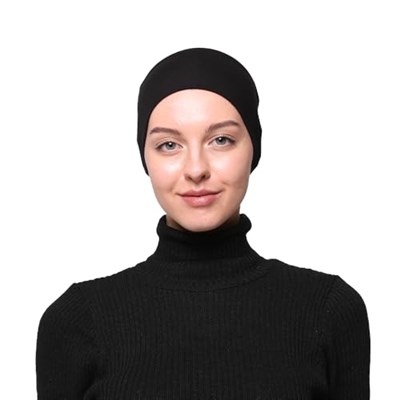 Kadın Penye Dikişsiz Tesettür Bandana Bone Spor Saç Bandı