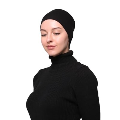 Kadın Penye Dikişsiz Tesettür Bandana Bone Spor Saç Bandı