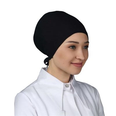 Kadın Pratik Dikişsiz Bağcıklı Kaymayan Tesettür Penye Bone