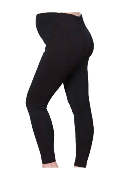 Kadın Siyah Hamile Lohusa Taytı Pamuklu Mb3041 (Siyah/XL)