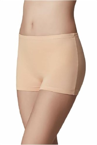 Kadın Ten Rengi 2li Paket Bambu Boxer Külot