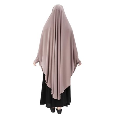 Kadın Tesettür Medine İpeği Çarşaf Üstü Peçeli Sufle Hijab