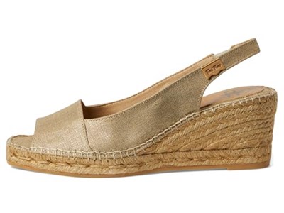 Kadın Toms Sandalet Fiore Toni Pons Wedge In Dyed Jute Platinum