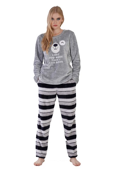 Kadın Uzun Kol Normal Beden Pijama Takım