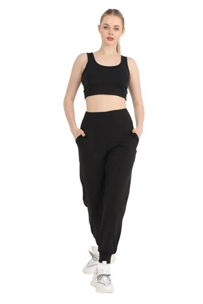 Kadın Yüksek Bel Jogger Eşofman Altı Joggers