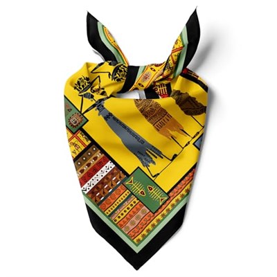 Kadınlar için 55cm x 55cm Fular Küçük Kare Hafif Çiçek Desenli Bandana Boyun Şal, Saç veya Boyun için Etnik Kare Başörtüsü