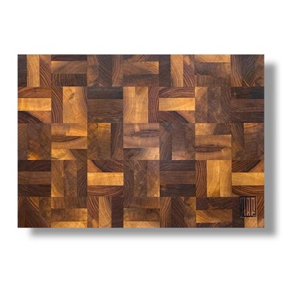 Kaf Ahşap Kesme Tahtası Ceviz (End Grain) - L