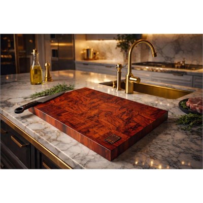 Kaf Ahşap Kesme Tahtası ( End Grain) Paduk