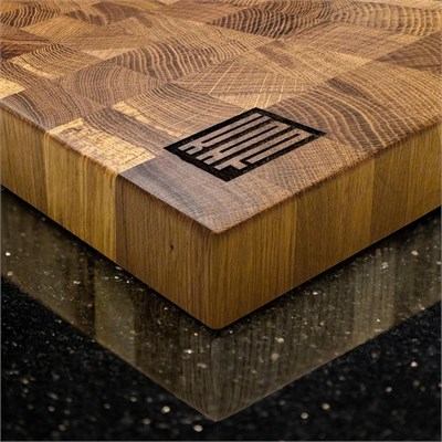 Kaf Ahşap Kesme Tahtası Meşe (End Grain) - M