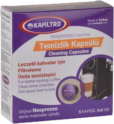 Kafiltro Nespresso Uyumlu Temizlik Kapsülü 5 kapsül